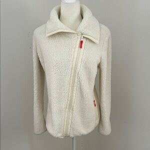 Talbots Cream Teddy Jacket sz M